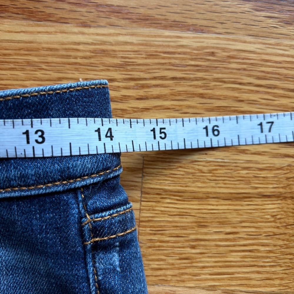 Rag & Bone The Dre Slim Boyfriend Jeans Indigo Blue Whiskered Denim Size 24 USA - Picture 4 of 13